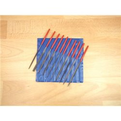 Set of 10 Steel Needle Files in wallet