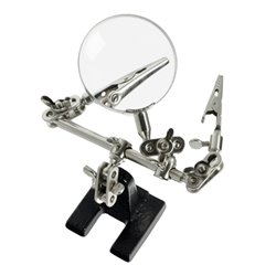 Helping Hands with Glass Magnifier