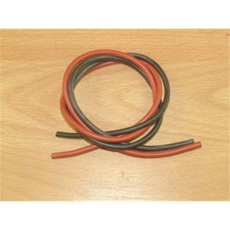 Pack containing 1/2 metre of each red &amp black silicon cable