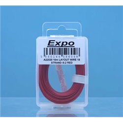 10 METRE ROLL OF RED 18/0.1mm CABLE