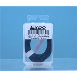 10 METRE ROLL OF Black 18/0.1mm CABLE