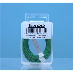 10 METRE ROLL OF GREEN 18/0.1mm CABLE