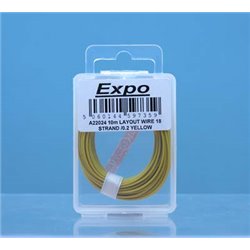 10 METRE ROLL OF YELLOW 18/0.1mm CABLE