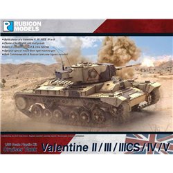 Valentine II/III/IIIcs/IV/V - 1:56 scale tank model kit