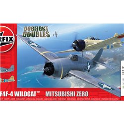 Airfix Grumman F-4F4 Wildcat & Mitsubishi Zero Dogfight Double 1:72 Scale 