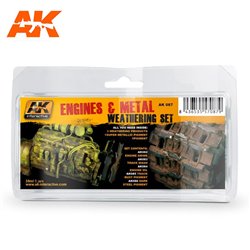 AK Interactive - Engines and Metal Weathering Set