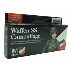 Model Color Set - Waffen SS Camouflage Paint Set x8