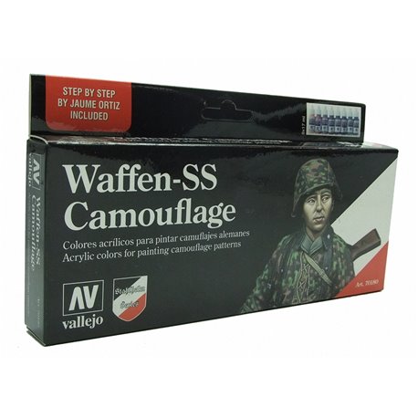 Model Color Set - Waffen SS Camouflage Paint Set x8