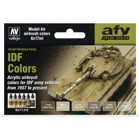 AV Vallejo Model Air Set - IDF Army Colors 1957 - Present