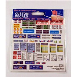 Garage & Service Station Promotional signs, Size: OO