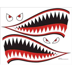 Sharks Teeth Decals, Size: A5 multize 5-50mm