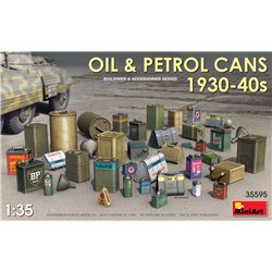 Oil & Petrol Cans 1930-40s - 1:35 model kit