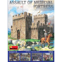 Assault of Medieval Fortress - 1:72 plastic model kit and figures