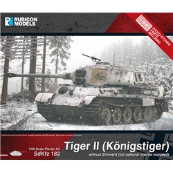 KING TIGER WITHOUT ZIMMERIT - 1/56 scale plastic model kit