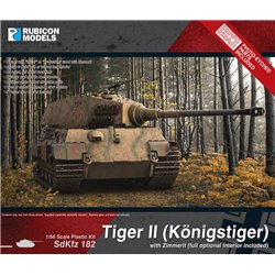 KING TIGER WITH ZIMMERIT - 1/56 scale plastic model kit