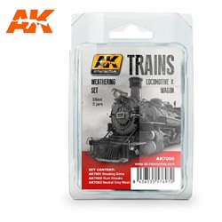 AK Interactive Trains - Locomotive & Wagon Weathering Set 