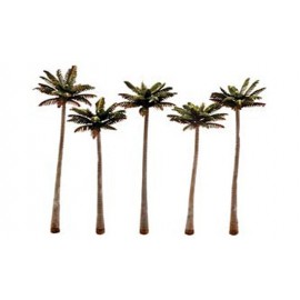 Set of 5 Tall Palm Trees (4 3⁄4 to 5 1⁄4 in.) 