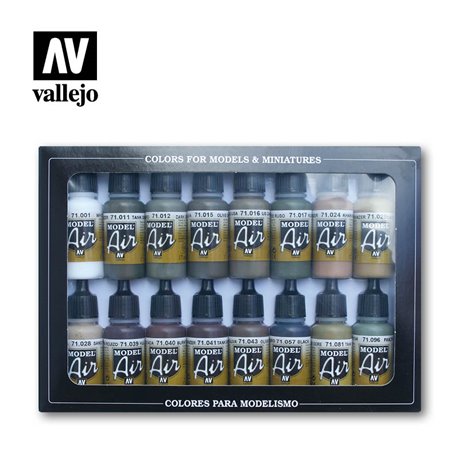 AV Vallejo Model Air Set - Extreme Modelling Tank Set (x16)