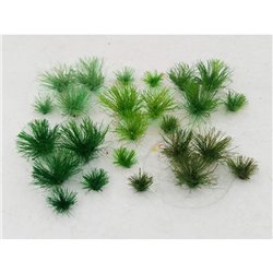 5mm Assorted Green Tufts (30 per pack) 