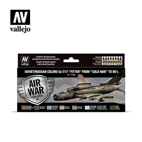 AV Vallejo Model Air Set - Soviet Su-7/17 Fitter to 80's