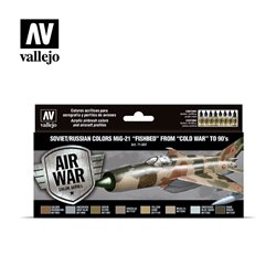 AV Vallejo Model Air Set - Soviet MiG-21 Fishbed 50-90's