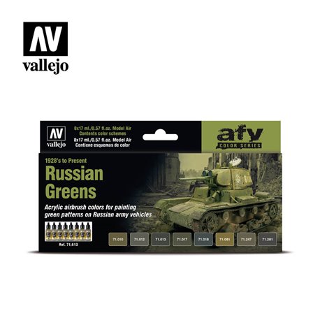 AV Vallejo Model Air Set - Russian Green (8)