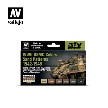 AV Model Air Set - WWII USMC Colors Sand Patterns 1942-1945