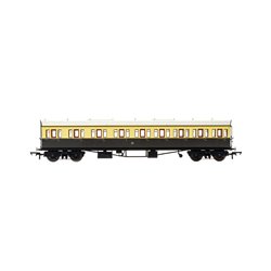 GWR Collett 57 Bow Ended E131 Nine Compartment Composite Left Hand 6626 - Era 3