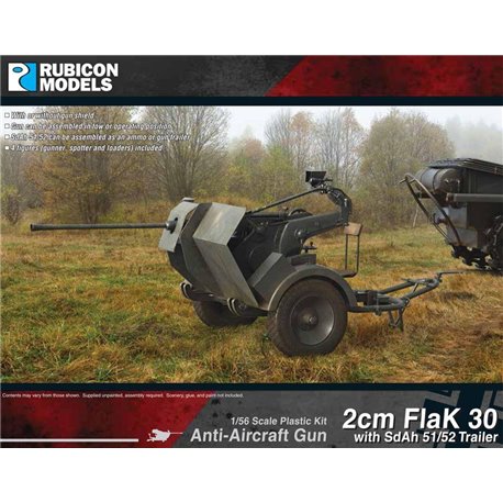 Rubicon Models 2cm FlaK 30 with SdAh 51/52