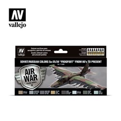 AV Vallejo Model Air Set - Soviet/Russian colors Su-25/39 “Frogfoot” from 80’s to present