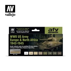 AV Vallejo Model Air Set - WWII US Army Europe & North Africa 1942-1945