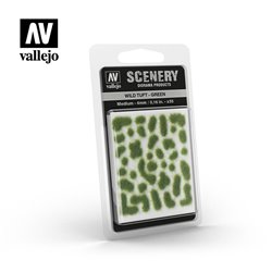 AV Vallejo Scenery - Wild Tuft - Green, Medium:4mm