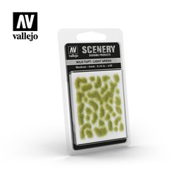 AV Vallejo Scenery - Wild Tuft - Light Green,Medium:4mm