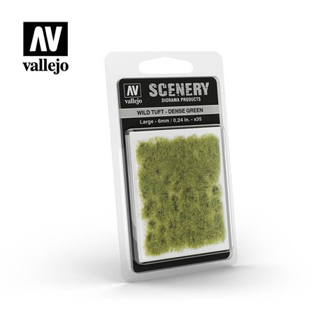 AV Vallejo Scenery - Wild Tuft - Dense Green,Large: 6mm