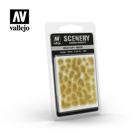 AV Vallejo Scenery - Wild Tuft - Beige, Large:6mm