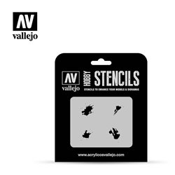 AV Vallejo Stencils - 1:35 Petrol Spills