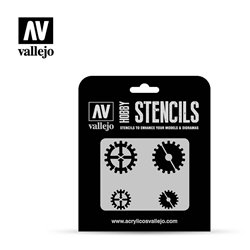 AV Vallejo Stencils - Gear Marks