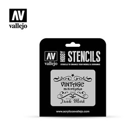 AV Vallejo Stencils - 1:35 Vintage Motorcycles Sign