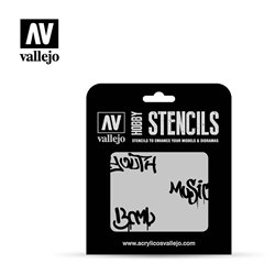 AV Vallejo Street Art 1 - Graffiti stencils 1:35 Scale