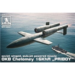 OKB Chelomey 16KhA PRIBOY missile - plastic construction kit of soviet missile 1:48