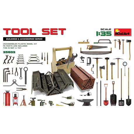 Tool Set 1:35 military model kit