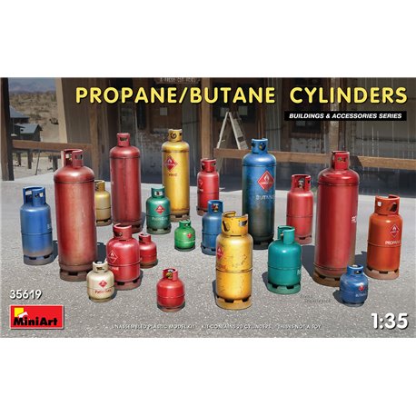 Propane / Butane Gas Cylinders 1:35 military model kit