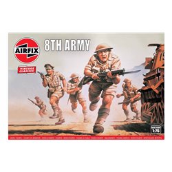 1:76 scale WWII British 8th Army figures x49