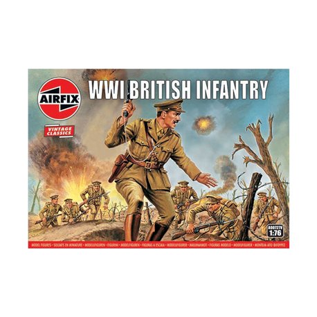 1:76 scale WWI British Infantry figures x48