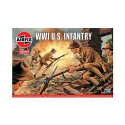 1:76 scale vintage WWI U.S. Infantry figures x48