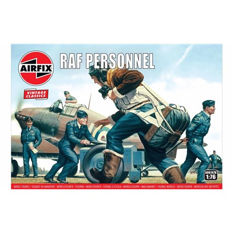 thumbnail image 2 of Airfix Vintage Classics 1:76 RAF Personnel Plastic Model Figures Kit A00747V 2 of 4