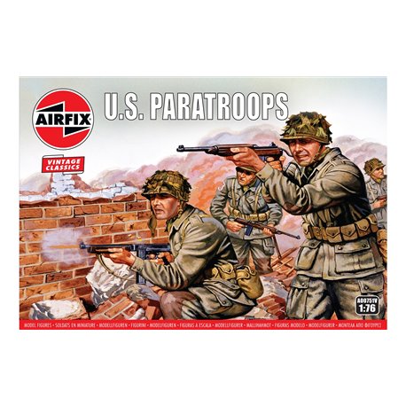 1:76 scale WWII US Paratroops figures x48