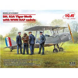 ICM 1:32 - DH.82A Tiger Moth with WWII RAF Cadets