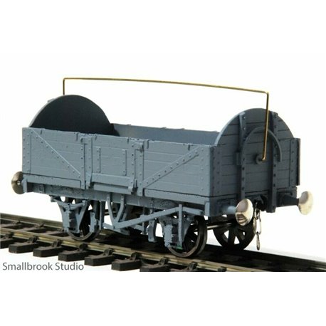 7mm scale 0 gauge 5 - plank Round End Open Waggon Kit