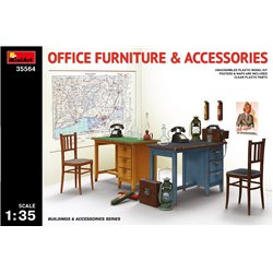 Miniart 1:35 - Office Furniture and Accessories